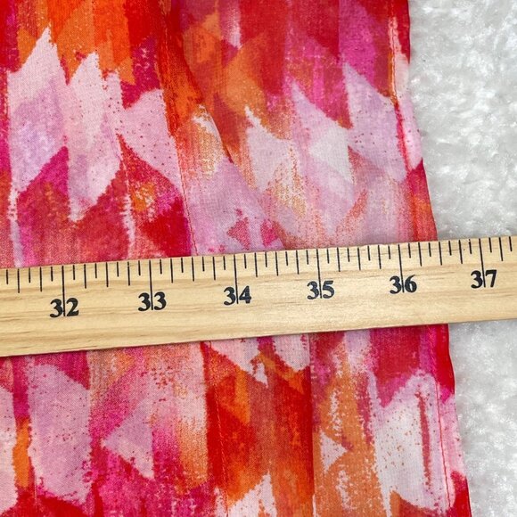 Show Mw Your Mumu Peta Tunic Magma Hot Orange Oversized - Picture 6 of 7